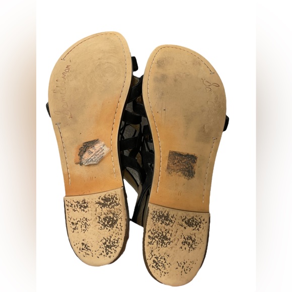 Sam Edelman Gladiator Black Suede Sandals EUC Size 11 - Picture 11 of 13